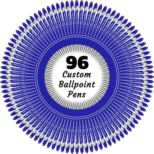Miniatura 72 de 12 bolígrafos personalizados a granel, bolígrafos personalizados con grabado personalizado con nombre o texto, regalo ideal de aniversario