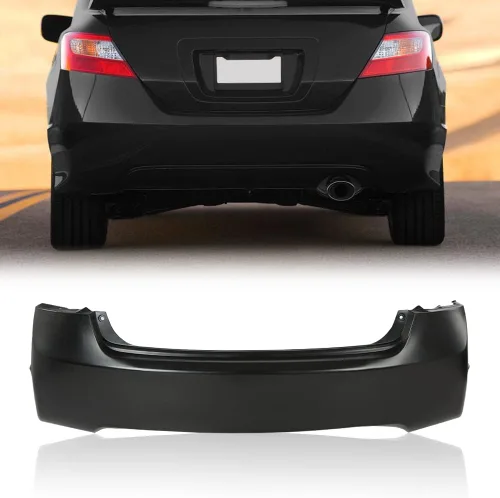 PIT66 Cobertura de parachoques trasero compatible con Honda Civic Sedán 4 puertas 2006-2011 04715SNAA90ZZ, HO1100235