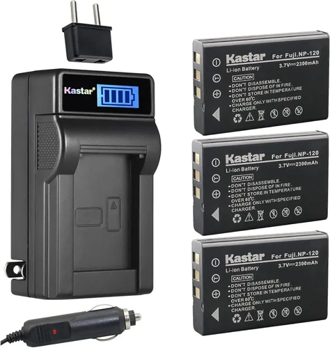 Miniatura 6 de Kastar Cargador de batería de CA LCD FNP-120 compatible con cámaras Ordro HDV-V12, HDV-V88, HDV-Z7, HDV-Z10, HDV-Z16, HDV-Z79, HDV-108, HDV-760