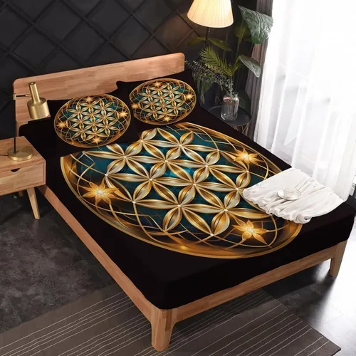 Miniatura 2 de Juego de sábanas abstractas tamaño individual, sábanas de microfibra suave y bolsillo profundo, sábanas y fundas de almohada estampadas sin arrugas
