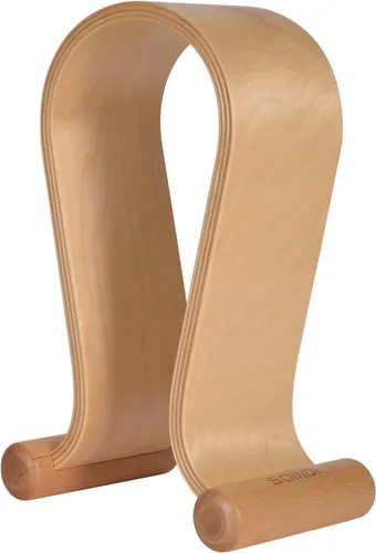 SAMDI Soporte De Auriculares De Cuero Soporte De Auriculares Soporte Para Auriculares Universal Gaming Headset Holder - Abedul