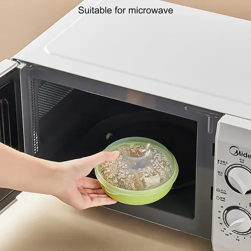 Miniatura 4 de Paquete de 4 recipientes para donas frescas, protector hermético para almacenamiento de bagel, soporte portátil para pan para organización de cocina