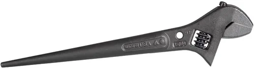 Miniatura 13 de Klein Tools 3227 Llave Ajustable Extra Ancha, Llave de Construcción Spud para Tuercas y Pernos de hasta 1-7/16 Pulgadas, 10 Pulgadas, con Orificio