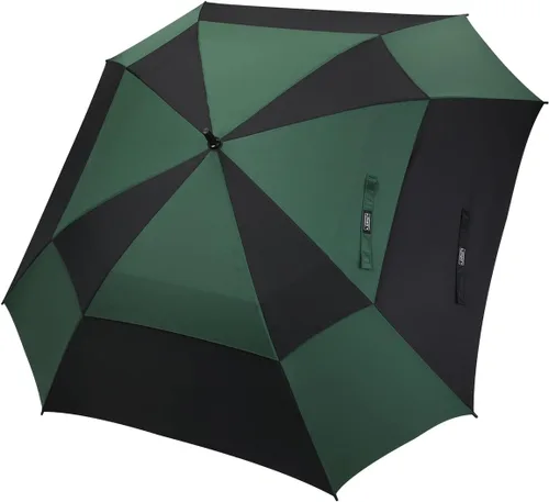 Miniatura 11 de G4Free Paraguas de golf extra grande de 62/68 pulgadas, cuadrado, ventilado, resistente al viento, apertura automática, doble toldo de gran