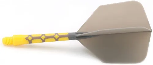 Miniatura 2 de CUESOUL ROST T19 - Astil y vuelos de dardos integrados en forma de gran ala, gris, 33mm - Di adiós a los vuelos de dardos que se caen con eje