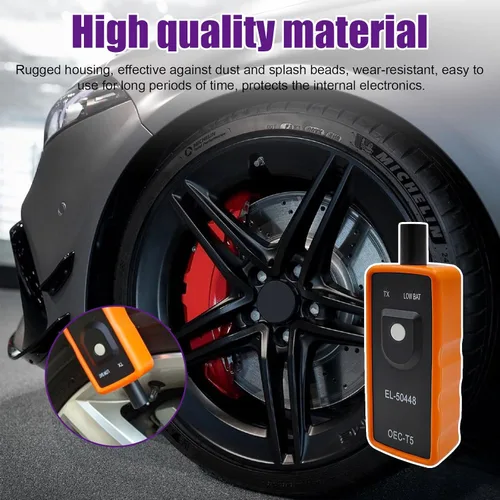 Miniatura 4 de Herramienta de reaprendizaje TPMS Dickno para sensor de neumáticos, herramienta de activación y reseteo de programación automática EL-50448
