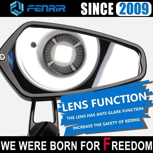 Miniatura 8 de FENRIR Espejo de motocicleta con adaptador para BMW RNINET F800R (2014-2020) S1000R R1200R R1250R F900R S1000RR(2008-2018) F900XR S1000XR R18 R12