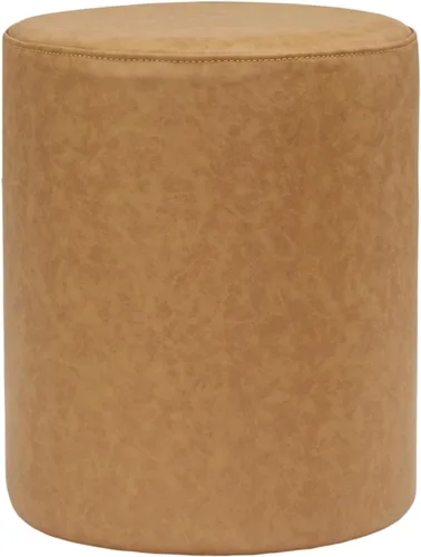 Miniatura 13 de Get Set Style Moderno otomano redondo con asiento acolchado suave, taburete multifuncional para maquillaje, reposapiés tapizado, taburete otomano
