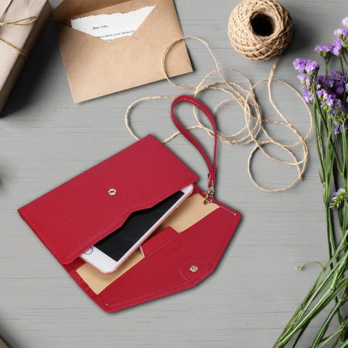 Miniatura 6 de Zoppen - Billetera y porta pasaporte y documentos de viaje (Ver.5) para mujer con bloqueo Rfid y correa para la muñeca