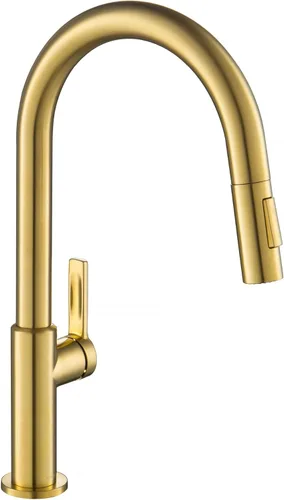 Miniatura 34 de Kraus Oletto KSF-2830BB - Pulverizador desplegable de una sola manija para grifos de cocina con sensor sin contacto en latón cepillado Bronce