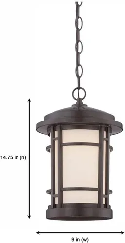 Miniatura 3 de Designers Fountain LED22434-BNB Barrister - Linterna colgante LED de 9 pulgadas