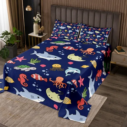 Miniatura 16 de Castle Fairy Daisy Florals Bedspread Twin Size,Cartoon Wildflowers Coverlet Set for Kids Girls Teens Adults Bedroom Decor,Retro Country