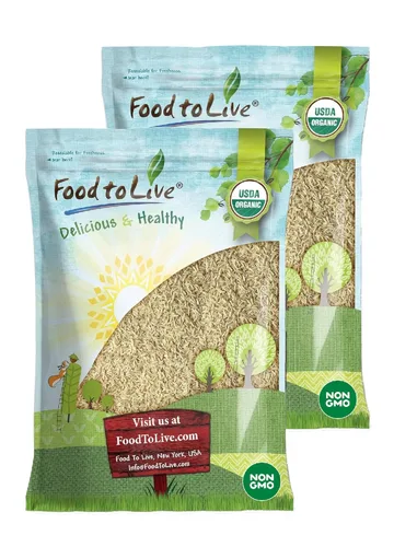 Miniatura 9 de Food to Live Arroz orgánico de jazmín marrón, 12 onzas, sin OMG, arroz integral, variedad de grano largo, no irradiado, kosher, vegano. Rico