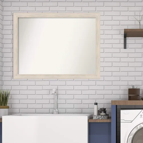 Miniatura 1030 de Amanti Art Espejo personalizado, espejo estrecho de baño de oro blanco, espejo de pared o espejo de tocador de baño sobre el fregadero