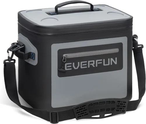 Miniatura 8 de EVERFUN Enfriador suave de 30 latas, portátil de 24 cuartos de galón, aislado, pequeña lonchera refrescante para hombres y mujeres, bolsa de hielo a