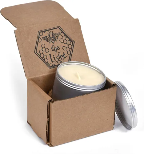 Miniatura 11 de BeeTheLight Vela de Cera de Abeja en Tarro - 100% Cera de Abeja Pura de EE.UU. en Recipiente de Vidrio - Vainilla y Miel