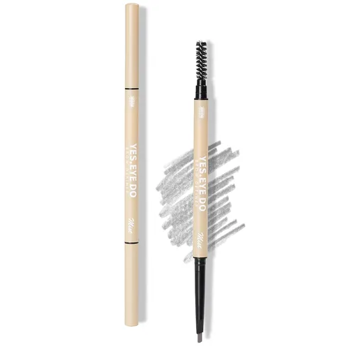 Miniatura 12 de Auburn - Lápiz de cejas rojo automático con cepillo para cabello rojo, lápiz de cejas rojizo ultra delgado para laminación de cejas, resistente al