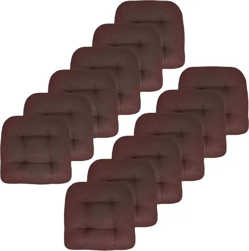 Miniatura 70 de Sweet Home Collection - Cojines para silla de patio al aire libre, cojines prémium con relleno grueso y cómodo de fibra, con tul, 19 x 19 pulgadas