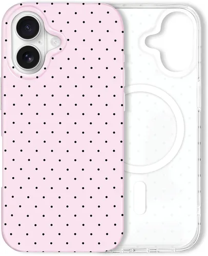 Miniatura 178 de Hython Funda para iPhone Air, diseño estético de lunares lindos, funda simple de 6.5 pulgadas, delgada, antiarañazos, parachoques de TPU suave, a
