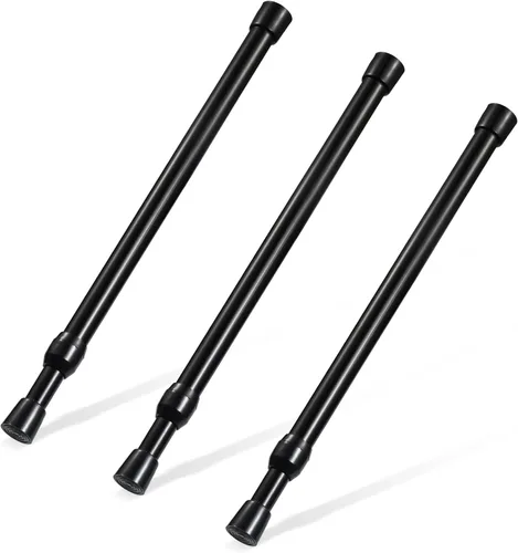 Miniatura 17 de Goowin - Varilla de tensión pequeña de 16 a 28 pulgadas, diámetro de 5/8 pulgadas de diámetro, sin taladrar, varillas de tensión cortas expandibles