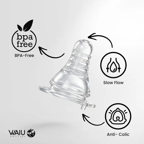 Miniatura 6 de Waiu - Biberón aislado de acero inoxidable de 4 onzas, mantiene las bebidas frías 24 horas, calientes 8 horas, sin BPA, aislado al vacío, biberón