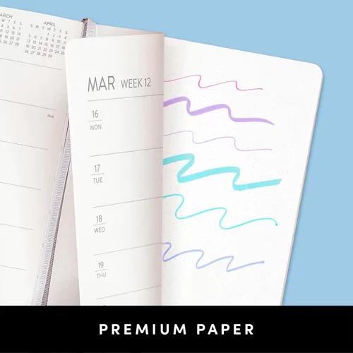 Miniatura 4 de PAPERAGE Agenda semanal y mensual 2026, 12 meses (enero de 2026 a diciembre de 2026), 5.6 x 8 pulgadas, agenda 2026 de tapa dura con hojas semanales