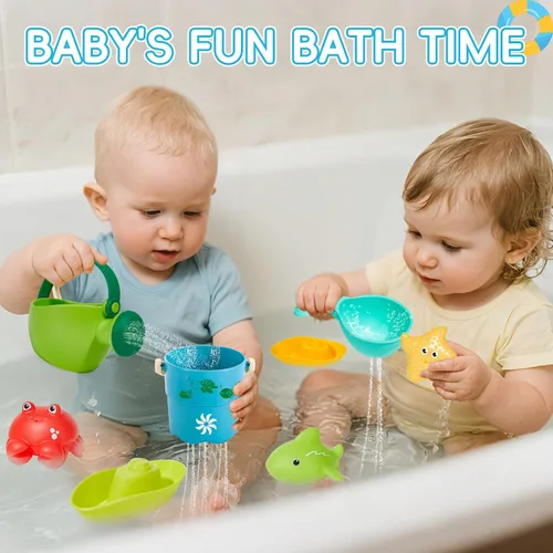 Miniatura 2 de Juguetes de baño para bebés de 1 a 3 años, 16 unidades, fácil de limpiar, sin moho, juguetes de baño para niños pequeños de 2 a 4 años, juguetes