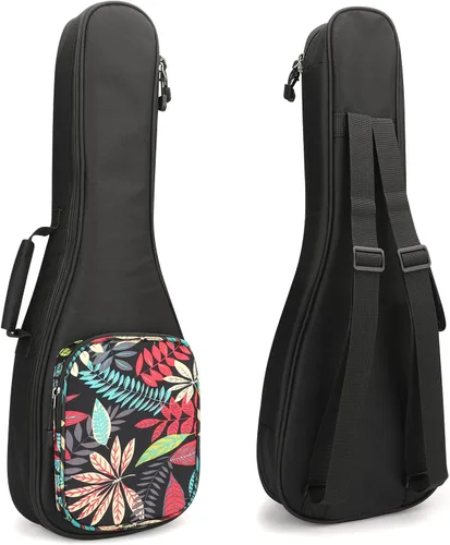 MUINS Funda para Ukulele, 21 23 26 30 Funda de Ukulele Duradera y Colorida con Almohadilla Más Gruesa Para Ukulele Soprano Concert Tenor con Correas