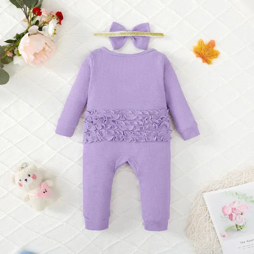 Miniatura 2 de Mikrdoo Ropa de niña recién nacida, ropa de bebé, trajes de otoño e invierno, mameluco de manga larga de 0, 3, 6, 12 meses