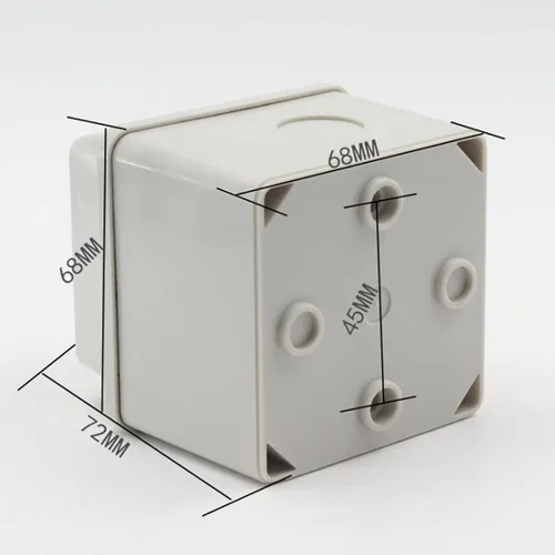 Miniatura 2 de 1 interruptor selector de cambio universal, con caja impermeable, interruptor de alimentación dual, 3 posiciones, 4 terminales, interruptor