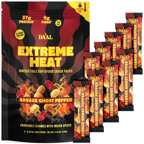 Miniatura 13 de Daal By Keen Aperitivos crujientes de frijol mungo – Chutney de búfalo – Proteína vegetal, alta en fibra, sin gluten, sin nueces – Mezclar