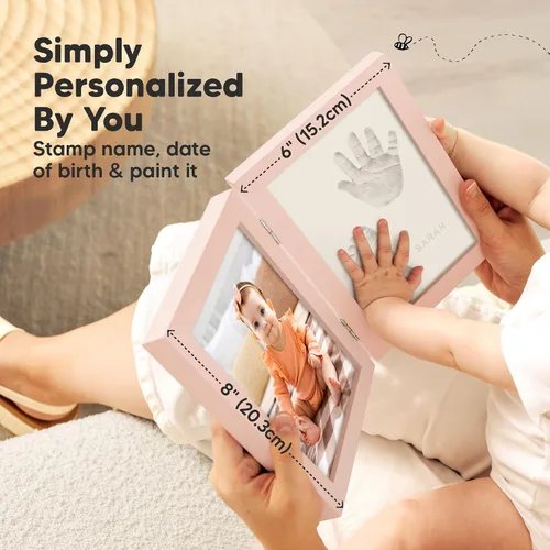 Miniatura 4 de KeaBabies Kit Personalizado de Huellas de Manos y Pies de Bebé, Arcilla de Secado Rápido - Kit de Recuerdo de Huellas de Pies y Manos para Recién