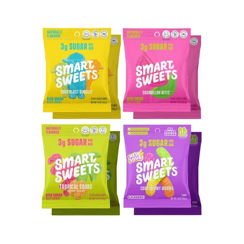 Miniatura 11 de SmartSweets - Paquete variado para adultos, dulces con bajo contenido de azúcar y calorías, idea de regalo de Año Nuevo, paquete de cuidado