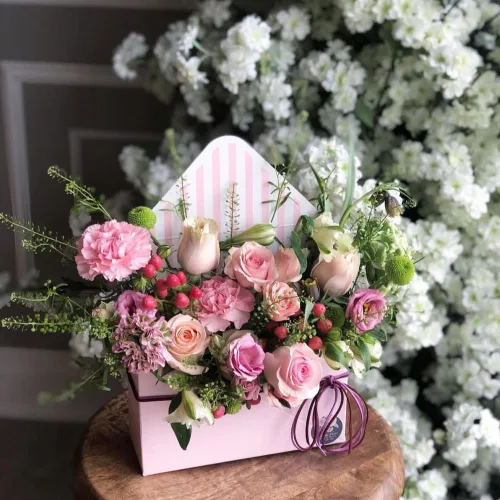 Miniatura 4 de BBJ WRAPS Caja de papel de envoltura de flores, cajas de embalaje de ramo de floristería para suministros de arreglos florales, 5 unidades, 7.9 x