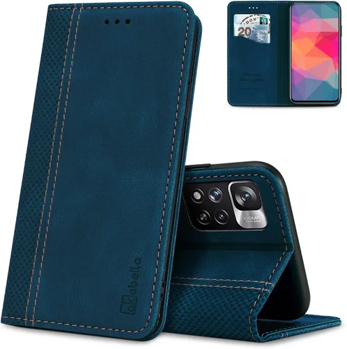 Miniatura 17 de AKABEILA Compatible con Xiaomi Redmi K40 Gaming Wallet Case, PU Leather Kickstand Card Slots Case para Xiaomi Poco F3 GT Cierre Magnético Cubierta