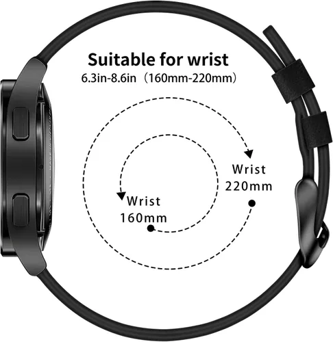 Miniatura 4 de Wanme Bandas para Amazfit GTS 4 / GTS 4 Mini / GTS 3 / GTS / GTS2 / GTS 2e / GTS 2 mini Band mujeres hombres, correa de repuesto de cuero