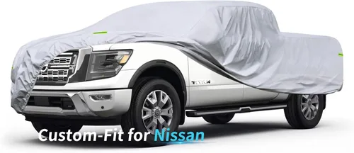 Miniatura 30 de Funda para automóvil con ajuste personalizado para NIS-san, funda de automóvil de 7 capas impermeable para todo tipo de clima, cubierta completa