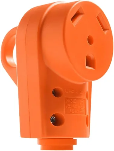 Miniatura 9 de BELOMI Enchufe RV de 30 amperios, adaptador de enchufe de repuesto resistente NEMA TT-30P, conector de alimentación eléctrica de 125 V, extremo
