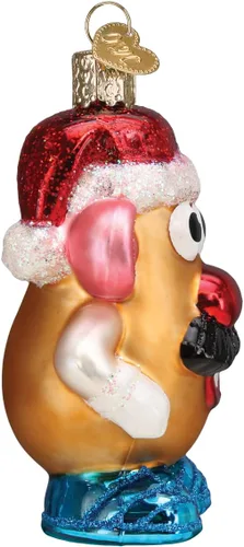 Miniatura 3 de Old World Christmas Mr. Potato Head - Adorno soplado de cristal para árbol de Navidad, decoración navideña hecha a mano, juguete para niños