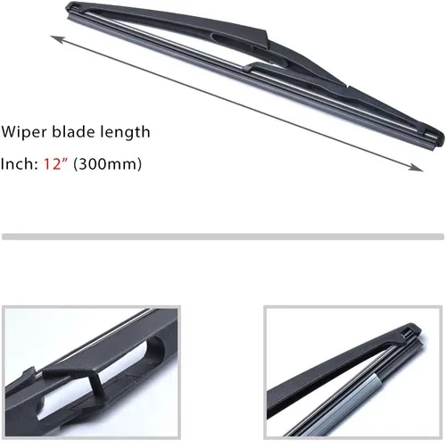 Miniatura 2 de OTUAYAUTO Escobilla limpiaparabrisas trasera de 12 pulgadas H301 - Repuesto para Nissan Rogue 2008-2023 Pathfinder 2013-2020 Juke 2011-2017 Kicks 12