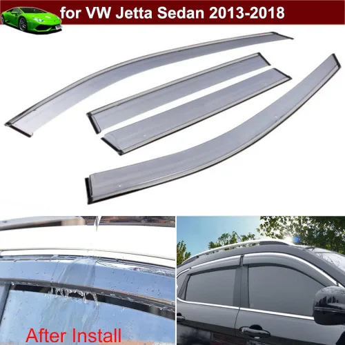 Miniatura 2 de Deflectores de viento para ventana de automóvil, protectores de lluvia compatibles con Peugeot 3008 2017 2018 2019 2020 2021 2022 2023 2024 2025
