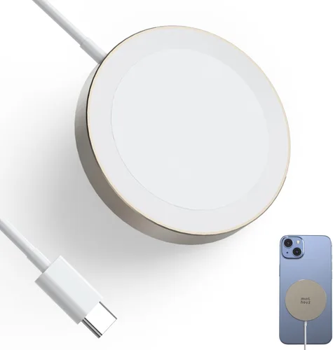 Miniatura 9 de Cargador inalámbrico magnético, cargador inalámbrico Minthouz de 15 W de carga rápida para iPhone, almohadilla de carga inalámbrica segura para Negro