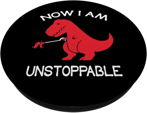 Miniatura 2 de Now I'm Unstoppable – Funny Pop Socket TRex – PopSockets Grip y soporte para teléfonos y tabletas