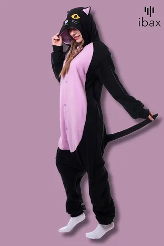 Miniatura 8 de IBAX Polar Fleece Adult Animal Onesie Pajama. Adult onesie costume. Animal onesies for adults. Halloween onesie adult.