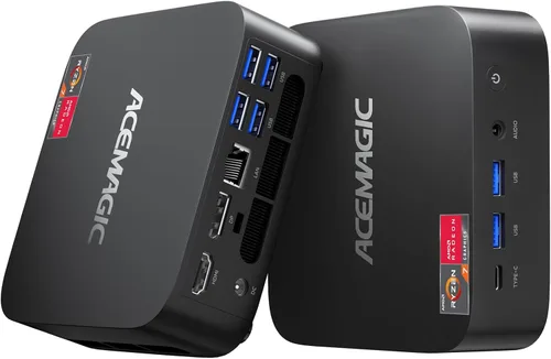 Miniatura 9 de ACEMAGICIAN Kron Mini K1 Mini PC, Ryzen 7 7730U, 32GB DDR4 512GB SSD Mini Computadoras (8C/16T, hasta 4.5Ghz), Pantalla Triple 4K Escritorio