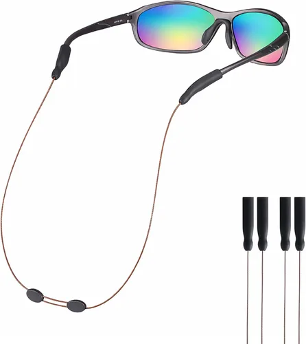 Miniatura 9 de Correa ajustable para lentes, correa antideslizante de 20 pulgadas para lentes de sol para hombres, mujeres, niños, soporte para anteojos sin cola