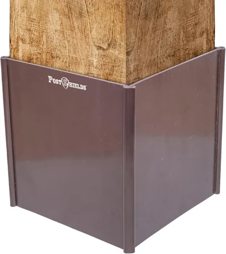 Miniatura 11 de Post Shields Protector de postes de 6 x 6 pulgadas – Se adapta a postes estándar de madera o metal de 5.5 x 5.5 pulgadas – 6 pulgadas de alto