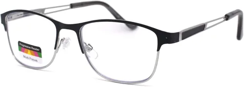 Miniatura 5 de Rectángulo de metal medio borde bisagra de resorte 3 gafas de lectura progresivas multifocales
