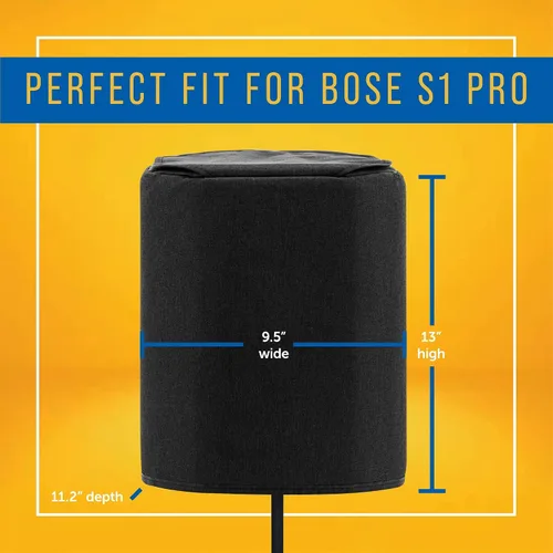 Miniatura 4 de Maplefield Funda acolchada negra para altavoz compatible con Bose S1 Pro, solapa de mango de transporte para altavoz Bluetooth, protección