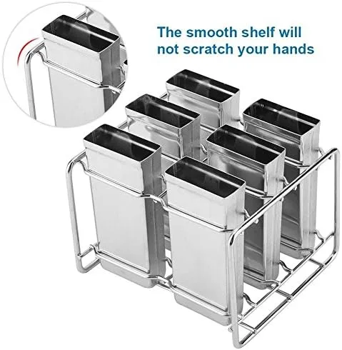 Miniatura 4 de Kit de hielo de acero inoxidable para máquinas de hielo con bandeja de cocina DIY herramienta para hacer hielo (3#)